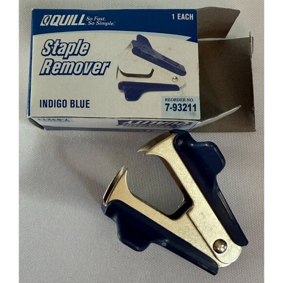 3 Pack - Quill Brand Heavy Duty Staple Remover Indigo Blue NIB - Picture 4 of 5